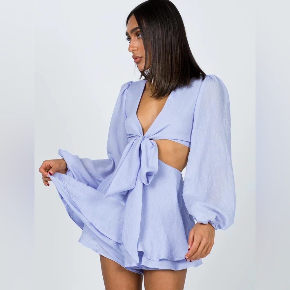Princess Polly Oceane Romper Blue